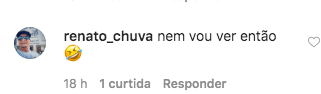 Comentário de fã (Foto: Reprodução) Comentário de fã (Foto: Reprodução)