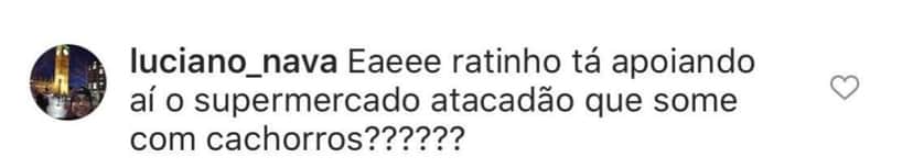 Comentário no Instagram (Foto: Reprodução) Comentário no Instagram (Foto: Reprodução)