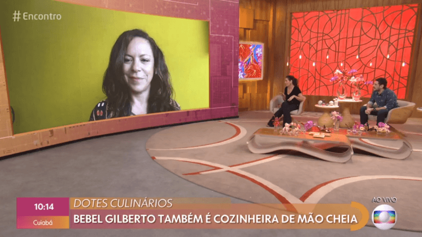 Fátima Bernardes durante o Encontro (Foto: Reprodução) Fátima Bernardes durante o Encontro (Foto: Reprodução)