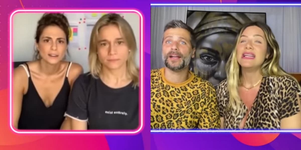 Em jogo "Isolados e casados", Fernanda Gentil confessa ciúmes da esposa (Foto: Reprodução/YouTuber) Em jogo "Isolados e casados", Fernanda Gentil confessa ciúmes da esposa (Foto: Reprodução/YouTuber)