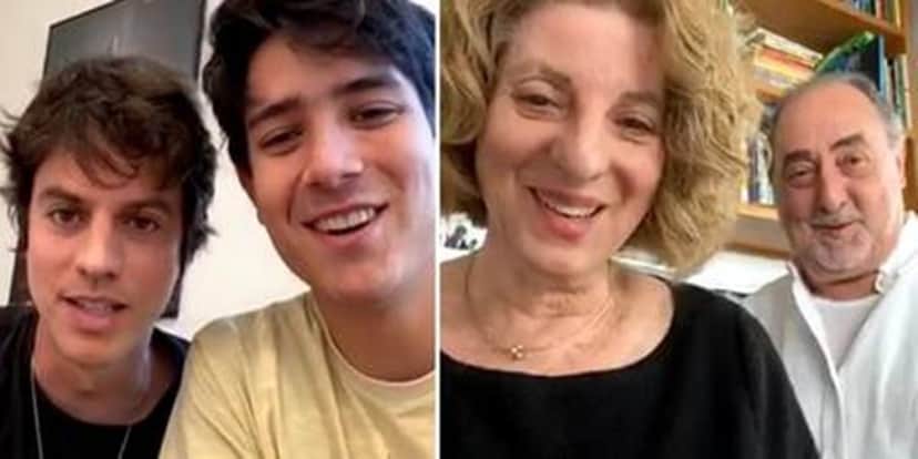 Mãe de Luciano Huck participou de bate papo com o filho nas redes sociais (Foto: Montagem) Mãe de Luciano Huck participou de bate papo com o filho nas redes sociais (Foto: Montagem)
