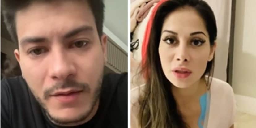 Ex-Panicat é quem teria causado a separação entre Arthur Aguiar e Mayra Cardi (Foto: Montagem/TV Foco) Ex-Panicat é quem teria causado a separação entre Arthur Aguiar e Mayra Cardi (Foto: Montagem/TV Foco)