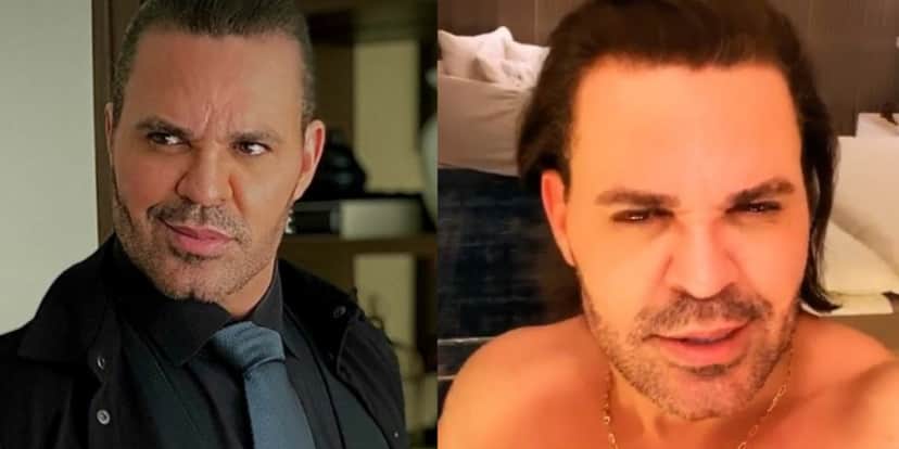 Eduardo Costa está exausto com rotina de trabalho Eduardo Costa está exausto com rotina de trabalho