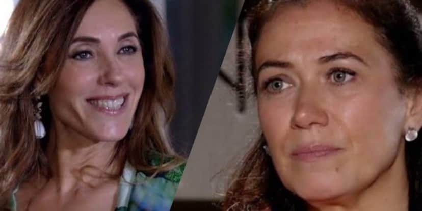 Tereza Cristina revela segredo de Griselda na frente de René (Montagem: TV foco) Tereza Cristina revela segredo de Griselda na frente de René (Montagem: TV foco)