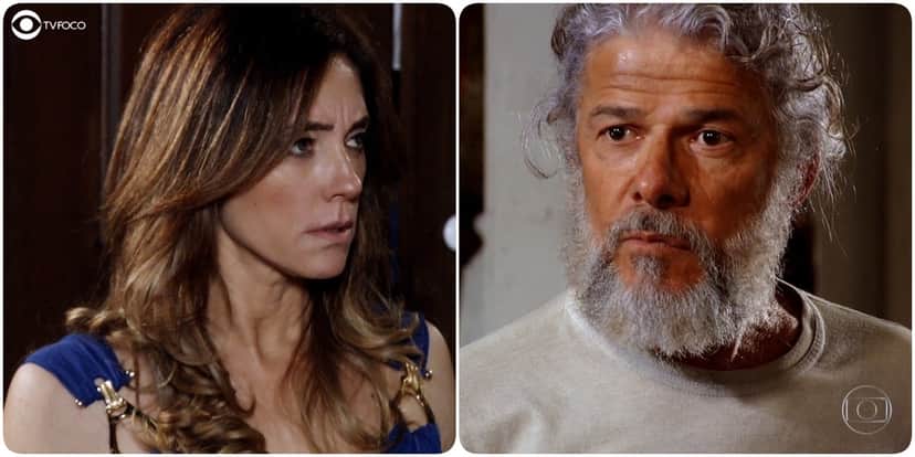 Tereza Cristina (Christiane Torloni) foge com Pereirinha (José Mayer) no final de Fina Estampa (Foto: Reprodução/Globo/Montagem TV Foco) Tereza Cristina (Christiane Torloni) foge com Pereirinha (José Mayer) no final de Fina Estampa (Foto: Reprodução/Globo/Montagem TV Foco)