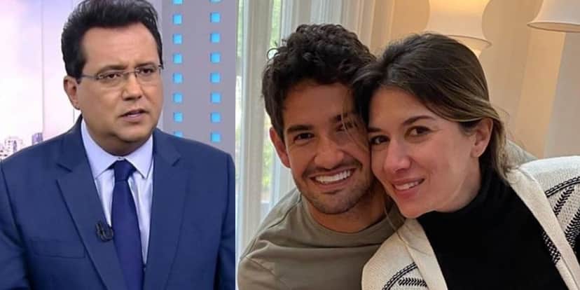 Geraldo Luís se derreteu pelo casamento de Rebeca Abravanel e Pato (Foto: Reprodução/Record/Instagram) Geraldo Luís se derreteu pelo casamento de Rebeca Abravanel e Pato (Foto: Reprodução/Record/Instagram)
