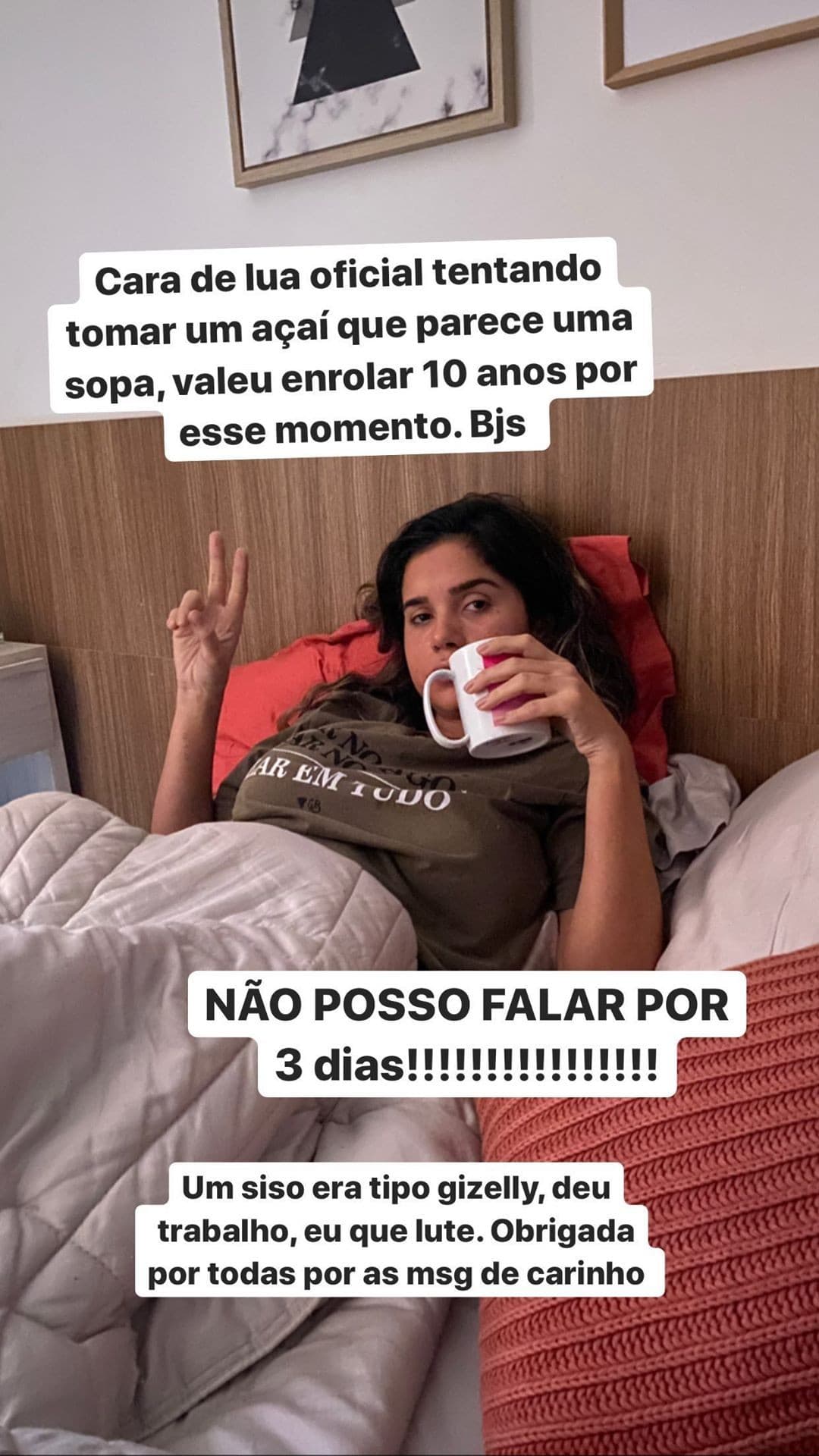 Gizelly Bicalho mostra como seu rosto ficou após procedimento (Foto: Reprodução) Gizelly Bicalho mostra como seu rosto ficou após procedimento (Foto: Reprodução)