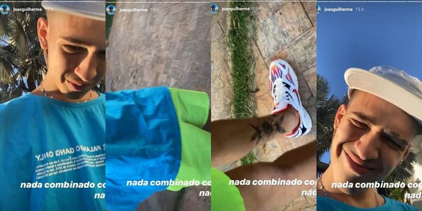 João Guilherme mostrou seu look (Foto: reprodução/Instagram) João Guilherme mostrou seu look (Foto: reprodução/Instagram)