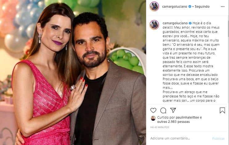 Luciano Camargo celebra aniversário da esposa com homenagem comovente - (Arquivo Pessoal) Luciano Camargo celebra aniversário da esposa com homenagem comovente - (Arquivo Pessoal)
