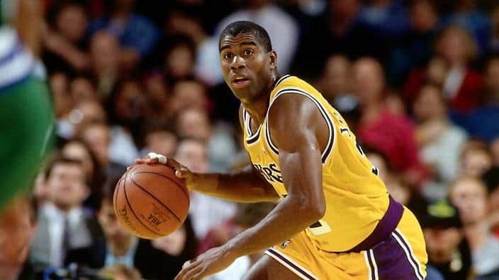 Famosos com HIV: Magic Johnson (Foto: Reprodução) Famosos com HIV: Magic Johnson (Foto: Reprodução)