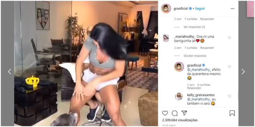 Gracyanne Barbosa e Belo (Foto: Instagram) Gracyanne Barbosa e Belo (Foto: Instagram)