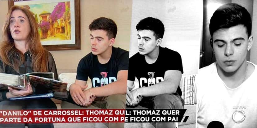 Luiz Bacci mostrou Thomaz Costa e escândalo envolvendo o pai do ator (Foto montagem) Luiz Bacci mostrou Thomaz Costa e escândalo envolvendo o pai do ator (Foto montagem)