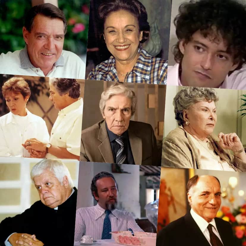 Elenco da A Viagem de 1994 que já morreu (Foto montagem) Elenco da A Viagem de 1994 que já morreu (Foto montagem)