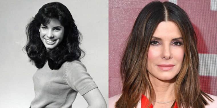 Sandra Bullock antes e depois (Foto: Reprodução) Sandra Bullock antes e depois (Foto: Reprodução)