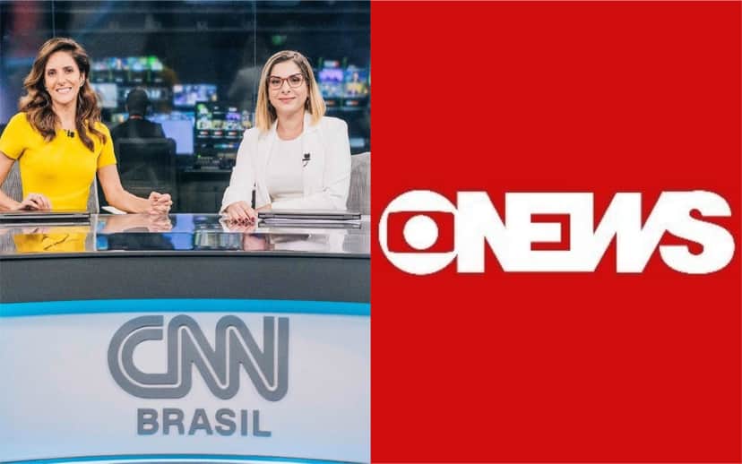 CNN Brasil divulgou imagens da Globo ao vivo (Foto: Divulgação) CNN Brasil divulgou imagens da Globo ao vivo (Foto: Divulgação)