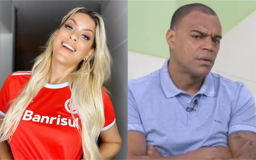 Renata Fan e Denilson apresentam o Jogo Aberto na Band (Foto: Divulgação) Renata Fan e Denilson apresentam o Jogo Aberto na Band (Foto: Divulgação)