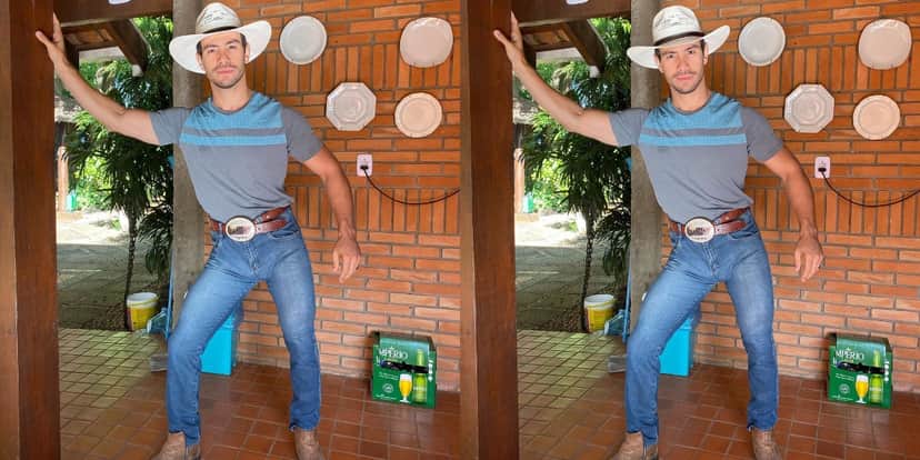 Mariano surgiu com as partes íntimas divididas (Foto: Reprodução/Instagram) Mariano surgiu com as partes íntimas divididas (Foto: Reprodução/Instagram)