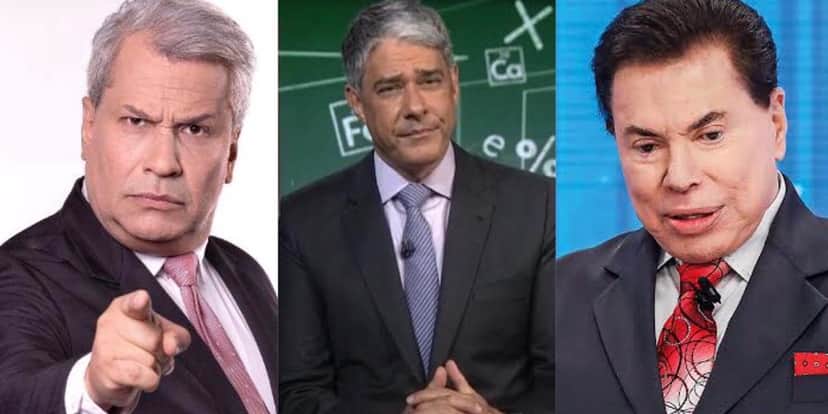 Sikêra Jr, William Bonner, Silvio Santos Sikêra Jr, William Bonner, Silvio Santos