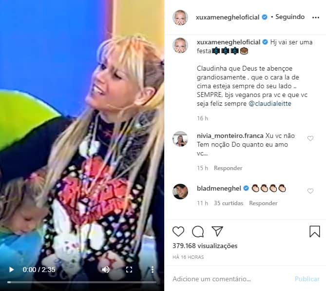 Captura de tela do Instagram de Xuxa (Foto: Reprodução) Captura de tela do Instagram de Xuxa (Foto: Reprodução)