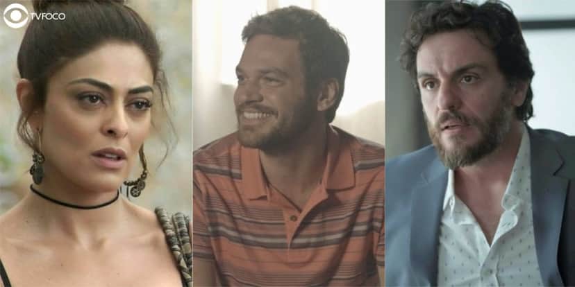 Fotomontagem de Bibi, Rubinho e Caio de A Força do Querer Fotomontagem de Bibi, Rubinho e Caio de A Força do Querer