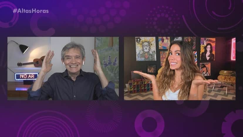 Anitta falou com Serginho Groisman no Altas Horas - Foto: Reprodução Anitta falou com Serginho Groisman no Altas Horas - Foto: Reprodução