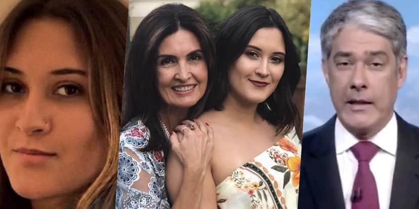 Bia Bonemer se chocou ao ver que não é filha de Bonner (Foto montagem: TV Foco) Bia Bonemer se chocou ao ver que não é filha de Bonner (Foto montagem: TV Foco)