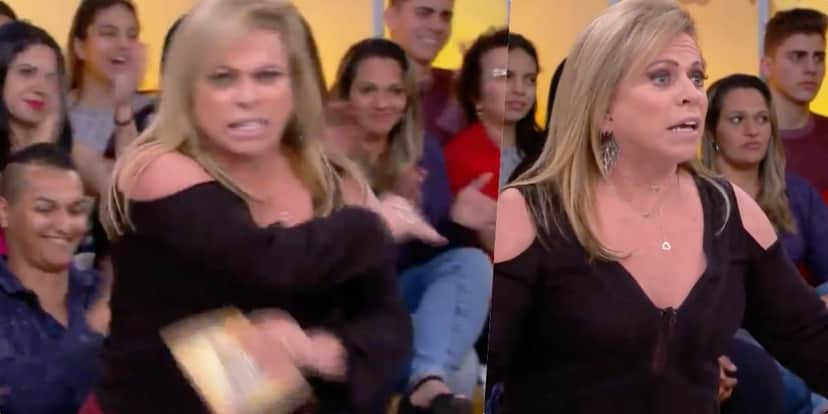 Christina Rocha, ao vivo, no Casos de Família, perdeu as estribeira com convidada (Foto montagem) Christina Rocha, ao vivo, no Casos de Família, perdeu as estribeira com convidada (Foto montagem)