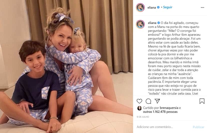 Eliana e filhos (Reprodução) Eliana e filhos (Reprodução)