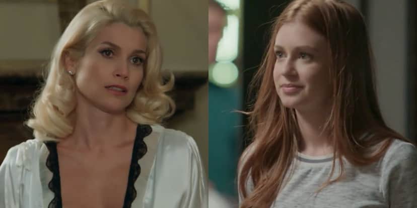 Flávia Alessandra (Sandra) em Eta Mundo Bom e Marina Ruy Barbosa (Eliza) em Totalmente Demais; novelas salvaram a audiência (Foto: Reprodução/Globo) Flávia Alessandra (Sandra) em Eta Mundo Bom e Marina Ruy Barbosa (Eliza) em Totalmente Demais; novelas salvaram a audiência (Foto: Reprodução/Globo)