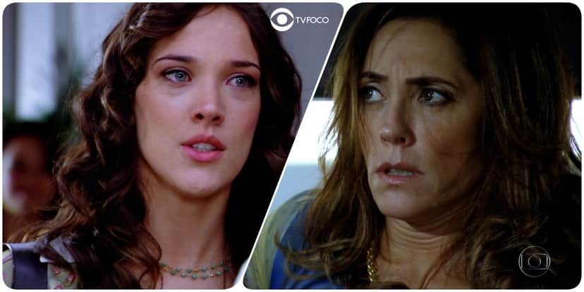 Patrícia (Adriana Birolli) apontará arma para Tereza Cristina (Christiane Torloni) no último capítulo de Fina Estampa (Foto: Reprodução/Globo/Montagem/TV Foco) Patrícia (Adriana Birolli) apontará arma para Tereza Cristina (Christiane Torloni) no último capítulo de Fina Estampa (Foto: Reprodução/Globo/Montagem/TV Foco)