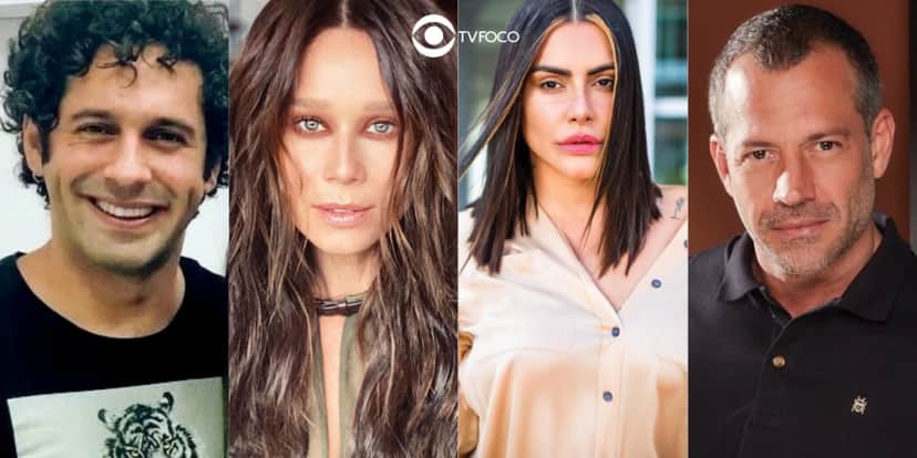 João Baldasserini, Marina Ximenes, Cleo e Malvino Salvador em foto montagem da novela Haja Coração João Baldasserini, Marina Ximenes, Cleo e Malvino Salvador em foto montagem da novela Haja Coração