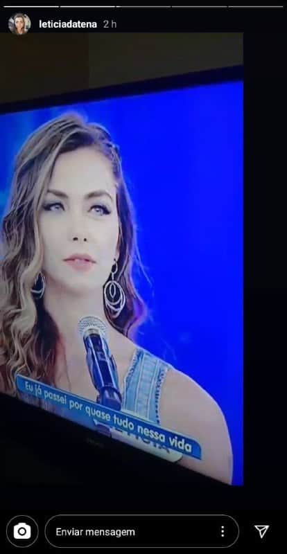 Letícia Datena surgiu no Programa Silvio Santos, no SBT (Foto: Reprodução) Letícia Datena surgiu no Programa Silvio Santos, no SBT (Foto: Reprodução)