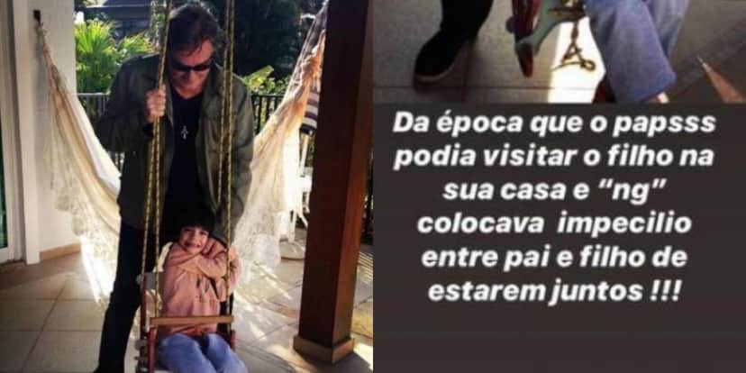 Mari Alexandre compartilhou foto de Fábio Jr com Záion (Foto: Reprodução/Instagram) Mari Alexandre compartilhou foto de Fábio Jr com Záion (Foto: Reprodução/Instagram)