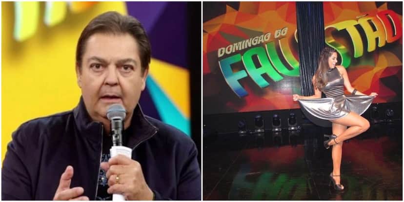 Ex-bailarina do Faustão expõe temporada na TV (Foto: Reprodução) Ex-bailarina do Faustão expõe temporada na TV (Foto: Reprodução)