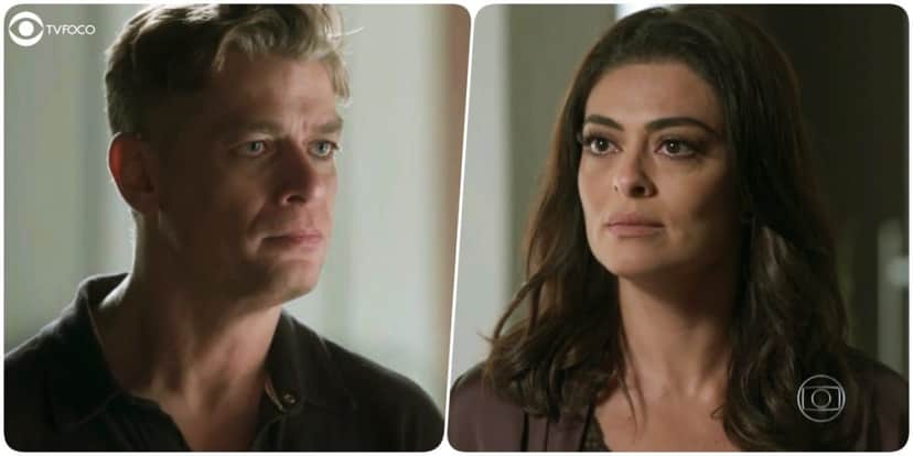 Arthur (Fábio Assunção) colocará Carolina (Juliana Paes) no olho da rua em Totalmente Demais (Foto: Reprodução/Globo/Montagem/TV Foco) Arthur (Fábio Assunção) colocará Carolina (Juliana Paes) no olho da rua em Totalmente Demais (Foto: Reprodução/Globo/Montagem/TV Foco)