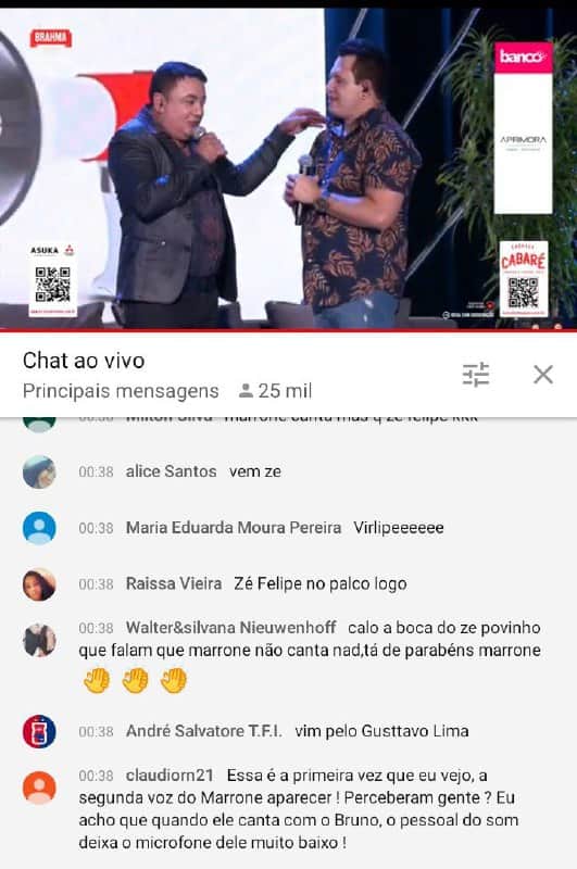 Marrone soltou a voz durante live e foi ovacionado pelos internautas (Foto: Reprodução) Marrone soltou a voz durante live e foi ovacionado pelos internautas (Foto: Reprodução)