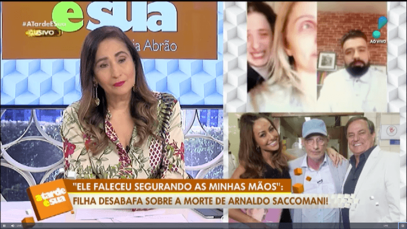 Thais, filha de Saccomani em entrevista (Foto: Reprodução) Thais, filha de Saccomani em entrevista (Foto: Reprodução)