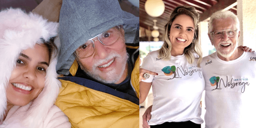 Calos Alberto de Nóbrega e sua esposa, Renata Domingues (Foto: Montagem) Calos Alberto de Nóbrega e sua esposa, Renata Domingues (Foto: Montagem)