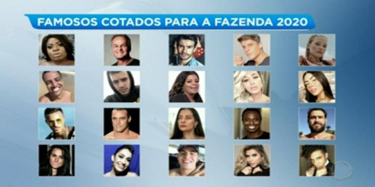 Lista de possíveis participantes de A Fazenda 12 divulgada por Fabíola Reipert (Foto: Reprodução) Lista de possíveis participantes de A Fazenda 12 divulgada por Fabíola Reipert (Foto: Reprodução)