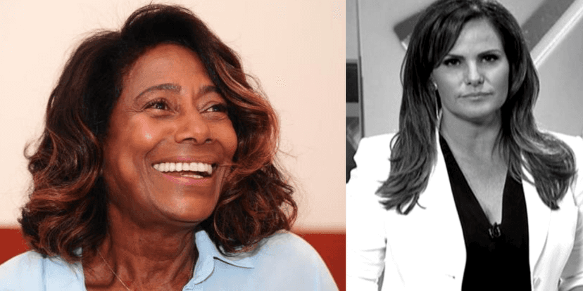 Glória Maria e conflito com Renata Ceribelli (Foto: Montagem) Glória Maria e conflito com Renata Ceribelli (Foto: Montagem)