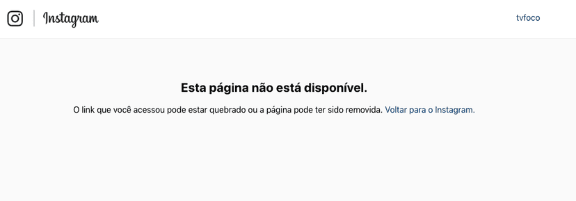 Publicação apagada do Instagram (Foto: Reprodução) Publicação apagada do Instagram (Foto: Reprodução)