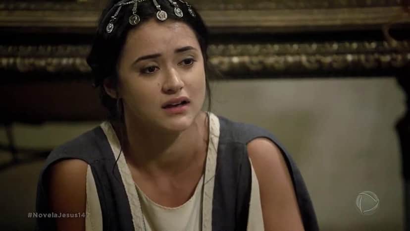 Temina sofre em cena da novela de Jesus Temina sofre em cena da novela de Jesus