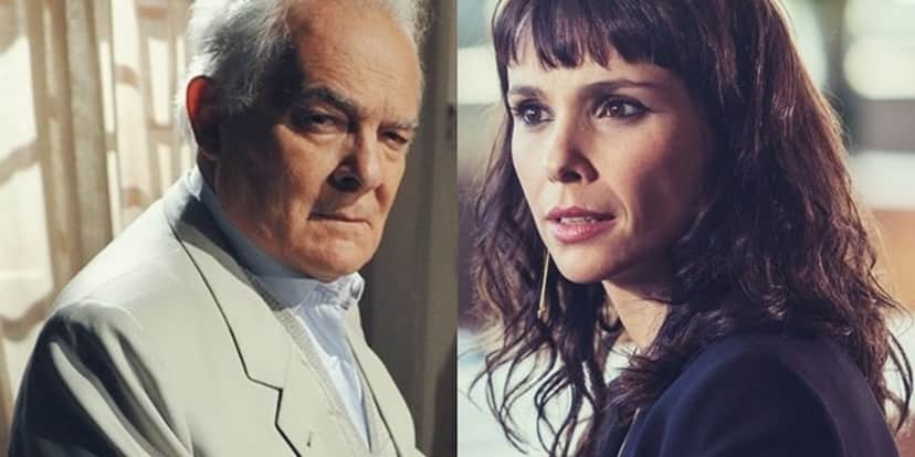 Otávio Garcia (Othon Bastos) e Irene (Débora Falabella) em A Força do Querer; os dois estão envolvidos em mistério (Foto: Reprodução/Globo/Montagem/TV Foco) Otávio Garcia (Othon Bastos) e Irene (Débora Falabella) em A Força do Querer; os dois estão envolvidos em mistério (Foto: Reprodução/Globo/Montagem/TV Foco)