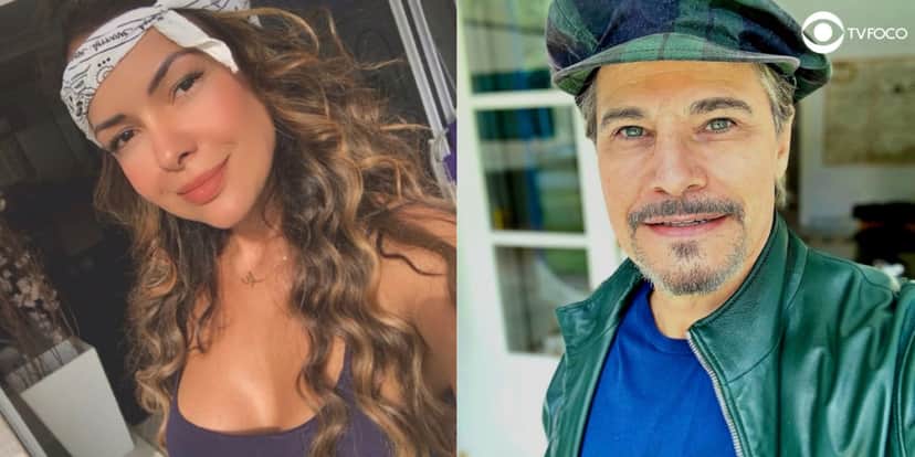 Fotomontagem de Edson Celulari e Michelle Martins de A Força do Querer Fotomontagem de Edson Celulari e Michelle Martins de A Força do Querer