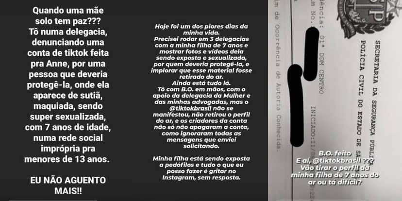 Nicole Wolfensberger compartilhou denúncias nas redes sociais (Foto: Reprodução/Instagram) Nicole Wolfensberger compartilhou denúncias nas redes sociais (Foto: Reprodução/Instagram)