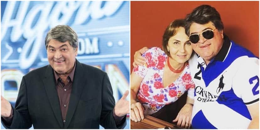 O apresentador Datena, da Band, ao lado da esposa, Matilde (Reprodução) O apresentador Datena, da Band, ao lado da esposa, Matilde (Reprodução)