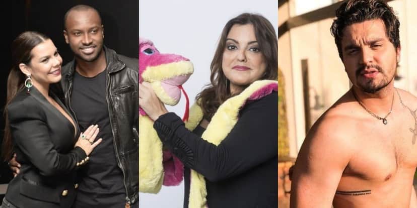 Fabíola Reipert já se envolveu em polêmicas com Thiaguinho, Fernanda Souza, Luan Santana e Larissa Manoela (Foto: Reprodução/Record/Divulgação/Instagram) Fabíola Reipert já se envolveu em polêmicas com Thiaguinho, Fernanda Souza, Luan Santana e Larissa Manoela (Foto: Reprodução/Record/Divulgação/Instagram)