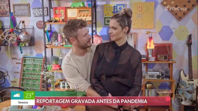 Rodrigo Hilbert e Fernanda Lima no programa É de Casa - Foto: Reprodução Rodrigo Hilbert e Fernanda Lima no programa É de Casa - Foto: Reprodução
