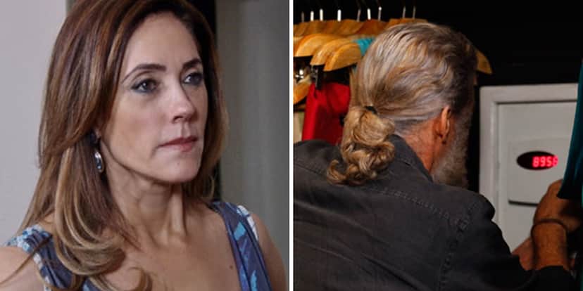 Tereza Cristina (Christiane Torloni) flagra Pereirinha (José Mayer) mexendo no cofre em Fina Estampa (Foto: Reprodução/Globo) Tereza Cristina (Christiane Torloni) flagra Pereirinha (José Mayer) mexendo no cofre em Fina Estampa (Foto: Reprodução/Globo)