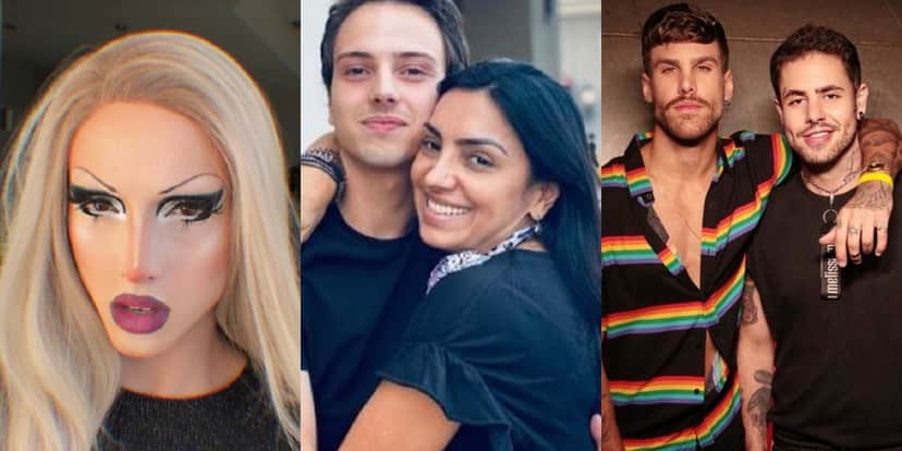 Lucas Santos é filho de Eyshila e é drag queen, e Rodrigo Malafaia é gay e namora Leandro Buenno (Foto: Reprodução/Instagram) Lucas Santos é filho de Eyshila e é drag queen, e Rodrigo Malafaia é gay e namora Leandro Buenno (Foto: Reprodução/Instagram)